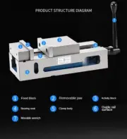 Heavy Duty CNC Machine Precision Flat Vise Milling Machine Angle Fixed Vise 6