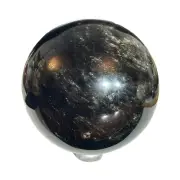 Silver Sheen Obsidian Sphere - Stand Included - A