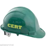 Green Hard Hat with C.E.R.T. Lettering