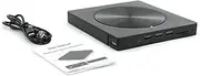 Lyaciomn Burner Portable External USB3.0/Type-C DVD-Rw Disc Optical Drive DVD-ROM Burner Multifunction DVD Drive, Easy to Use Fine Workmanship
