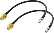 Bingfu 4G LTE Antenna Adapter SMA Female to TS9 Connector Coaxial Pigtail Cable 15cm 6 inch (2-Pack) for Verizon Jetpack AT&T Netgear Nighthawk Huawei MiFi Mobile WiFi Hotspot Router USB Modem Dongle