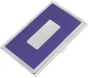 [XYZOOM] XYWHPGV Metal Rectangle Business Name Card Case Holder, Blue Silver Tone(c8de7 5fcd3 40a0d 5cdc8 9613e 57e9d