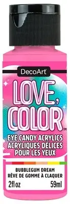 DecoArt Love Color Eye Candy Acrylic Paint 2oz-Bubblegum Dream 5A0024LY-1G7YL