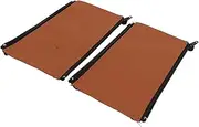 Stroller Armrest Handle Covers, Comfortable Touch Stroller Handle Sleeve 2 Pieces Handle Bar Protector Easy Clean for Daily Use (Brown)