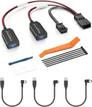 GPS Dash Cam Power Adapter,(3Pin Type C Connector) Mirror Camera Radar Charge...