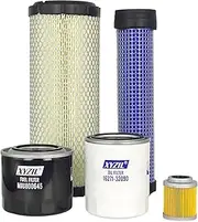 XYZIL Filter Kit Compatible with John Deere 35D 50D with Yanmar 3TNV88-BNHB Engine, 27D Compact Excavator (S.N. 250001—) MIU800650 MIU800645 4294130 RG60690 RG25644 Fuel Pilot Oil Filter Air Element