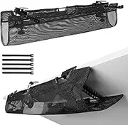 Large Mesh Cable Management Trough – 36 inch Under Desk Cable Organizer Tray for Wire Power Strip - Safe Cable Tray for Desks, Office, and Home (Black)