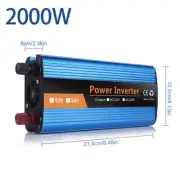 Efficient 2000W Power Inverter with Short Circuit and Overload Protection