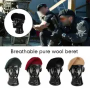 Unisex British US Special Forces Military Army Wool Beret Cap Battle Hat Fight