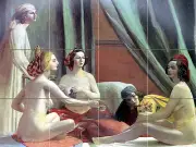 Art Nude Bath Women Mural Ceramic Backsplash Tile #832