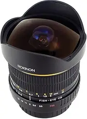 Rokinon FE8M-C 8mm F3.5 Fisheye Fixed Lens for Canon - Black