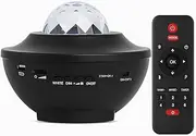 Galaxy Projector Star Night Light with Ocean Wave Effects – Bluetooth Music Speaker, Remote Control & Timer, 10 Color Modes, Adjustable Brightness – Bedroom, Christmas, Wedding, Kids Gift