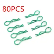 80Pack Durable Steel RC Body Shell Clips Pins For 1/10 RC Car Truck Buggy Truck