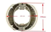 105mm Brake Shoe Pad for CRF70 DIRT BIKE Coleman CT200U Trail 200 Mini Bike BP08
