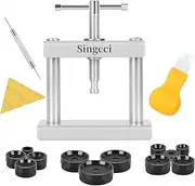 [Singcci] Watch Press Tool Set, Watch Back Case Closer with 12 Molds, Adults, Unisex, Watch Repair Kit, Silver, Modern