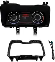 12.3 Inch Screen Cockpit LCD Instrument Panel Speedmeter Display Compatible for Chevrolet Camaro 2011-2015 Car Digital Dashboard Cluster(Carbon Fiber Frame)