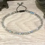 Natural Moonstone Subtle Crystal Beads Healing Women Gemstone Bracelet Xmas Gift