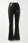 Future Collective NWT! Women'S Black Sequin Full Length Flare Stretch Pant Sz 16