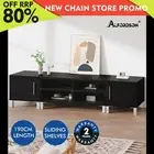 ALFORDSON Entertainment Unit TV Cabinet Stand Storage Drawer 190cm Black
