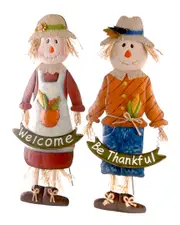 National Tree Metal Scarecrow Pair