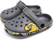 [Miamooi] Toddler Girls Boys Clogs Cute Cartoon Garden Water Clogs Little Kid Non-Slip Slides Indoor Outdoor Waterproof Beach Sandals Slip-on Beach Pool Shower Slippers Water Shoes