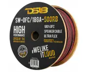 DS18 18-GA OFC 100% Copper Speaker Wire Red - 1m