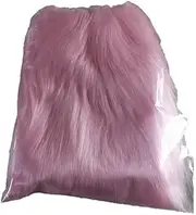 [BrightGlow] Faux Fur Leggings Women's Plush Leg Warmers Warm Socks Leg Warmers Sexy Faux Fur Fluffy Leg Warmers Boots Gaiters Faux Fur Furry Fuzzy Leg Warmers for Winter Outdoor, Pink#9, X-Large