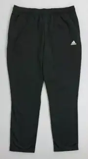 Men's Adidas Regular Tapered Normal Length Black Pants XL