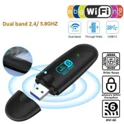 PC Laptop 2.4Ghz/5.8Ghz High Speed WiFi 6 Dual Band Wireless USB WIFI Adapter d