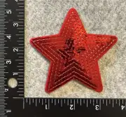 Lot of 1 Sequined Red Star Patch