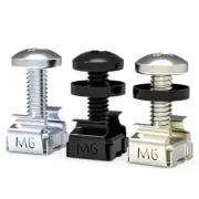 Screw Set Cage Nuts Screws Washer for Rack Mount Server Cabinet Shelves Routers