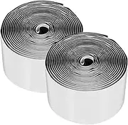 Angoily 2Rolls Double Sided Rug Tape Grippers Non Slip Carpet Adhesive for Area Rugs Easy to Cut and Removable for Home Office Kitchen and Workshop Use