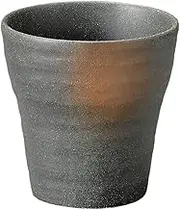 Mino Ware 35503234 Shochu Glass, Commercial Use, Made in Japan, 3.6 x 3.7 inches (9.2 x 9.3 cm), 11.8 fl oz (330 cc), Black IGA Shochu Cup (Small)