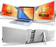 Tri Screen - 14" Laptop Monitor Extender Triple Display Portable Workstation