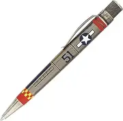 Retro 51 Will adapt to take Parker Style refill Retro 51 Tornado Roller Ball Pen Vintage Metalsmith P-51 Mustang VRR-1343, (VRR-1343)