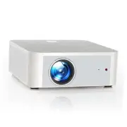 Projector with WiFi 6 and Bluetooth 5.2, Y3 800 ANSI Native 1080P Large White