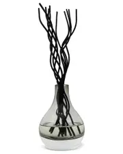 Vivience Tinted Diffuser With Black Curved Reeds, "Zen Tea" Scent