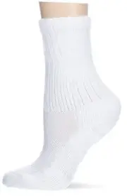 Women's AMX Max Cushion Fitness Ankle Socks, White, Medium