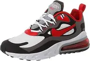 [Nike] Air Max 270 React Mens Running Trainers CI3866 Sneakers Shoes (UK 11 US 12 EU 46, Black University red White 002) 002