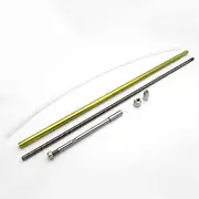 Toy Accessories RC Boat Shaft 4.76mm 3/16" Flexible Drive Shaft Cable Sleeve Prop Drive Dog Kit 380mm Long Compatible with RC Boat Speed Mono Cat (Color : Right Hand)