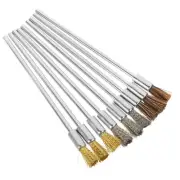 9 Pcs Wire Brush for Drill The Attachment Coarse Wheel Assortment Steel