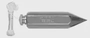 General Tools 5 oz. Steel PLUMB BOB 790-5 Hexagon Rust-Resistant Removable Cord