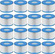 [Slamate] Type VI Hot Tub Filter Cartridge for Bestway, Lay-Z-Spa, Coleman SaluSpa 90352E, 58323E, 58323 Swimming Pool Pump, 16 Pack