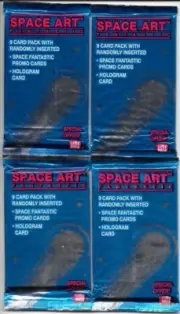 Space Art Fantastic 1993 Trading Cards 4 SEALED UNOPENED 9 Card Packs Lime Rock