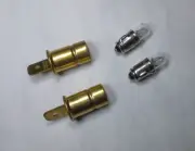 DASH INSTRUMENT PANEL LIGHT BULB SOCKETS 1 PRONG W/ BULBS AIR-COOLED VOLKSWAGEN (for: Volkswagen)