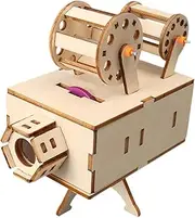 Yunhgft Science Set for, Wood Construction, Crafts, Projector, Engineering Projects, Scientific Experiments Made of, 3D Puzzles for 8-12 Year Olds