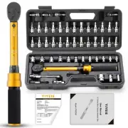 50Pcs Master Bike Torque Wrench Set, 1/4 Inch Drive, 10-220 IN.LB (1-24.9 Nm)...