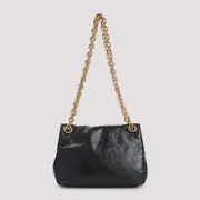 [Balenciaga] Balenciaga-Black Calf Leather Monaco Mini Bag-Donna OS OS