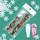 Decorations Snow Flakes Slices Snowflake Nail Sequins Xmas Tree Nail Glitter