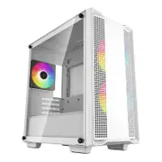 Deepcool CC360 ARGB Tempered Glass Micro ATX Case - White (R-CC360-WHAPM3-G-1)
